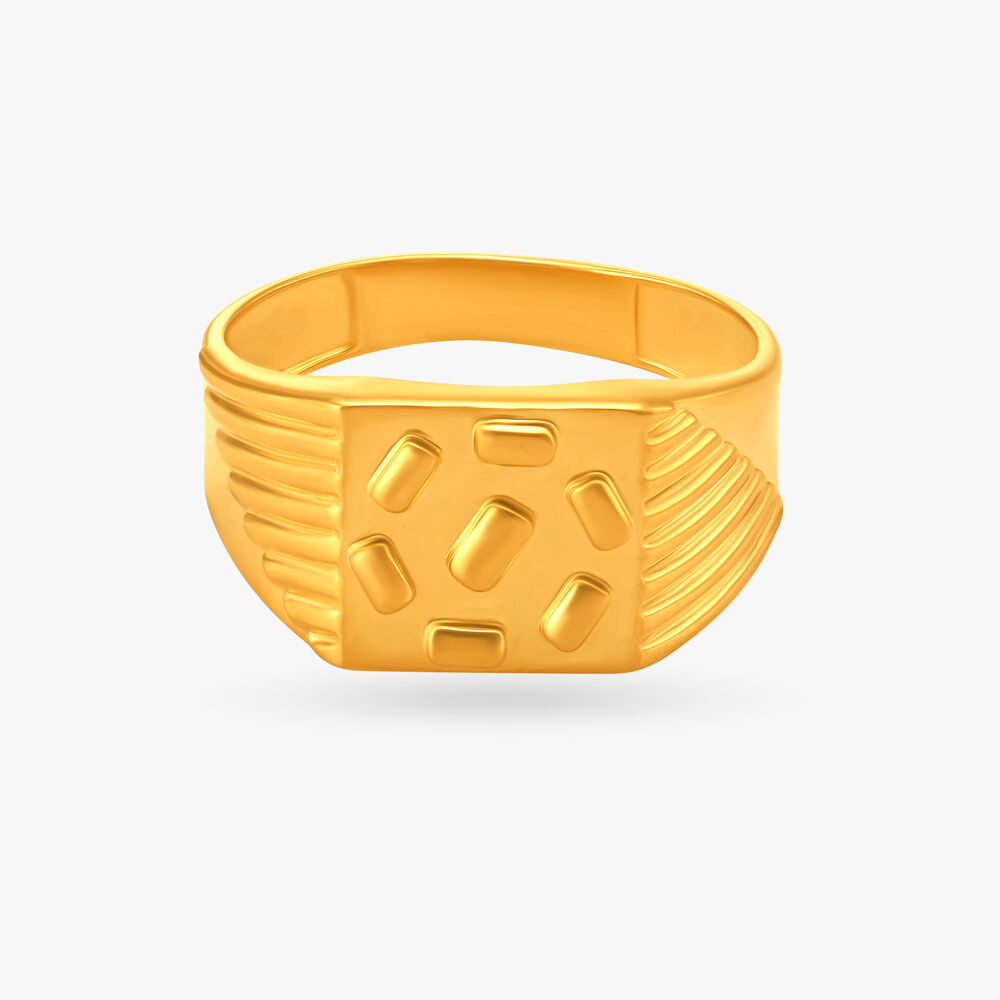 Sailor Anchor Gold Finger Ring For Men